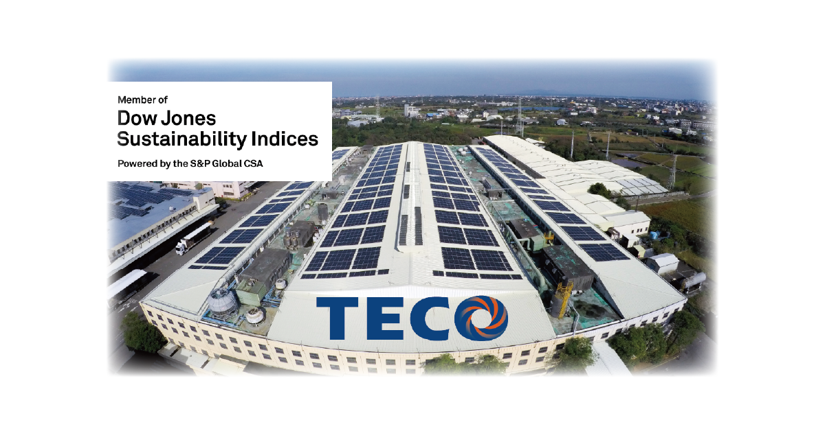 TECO MOTORS Included in Dow Jones Sustainability Index for three years in a row, TECO has won the highest international recognition again